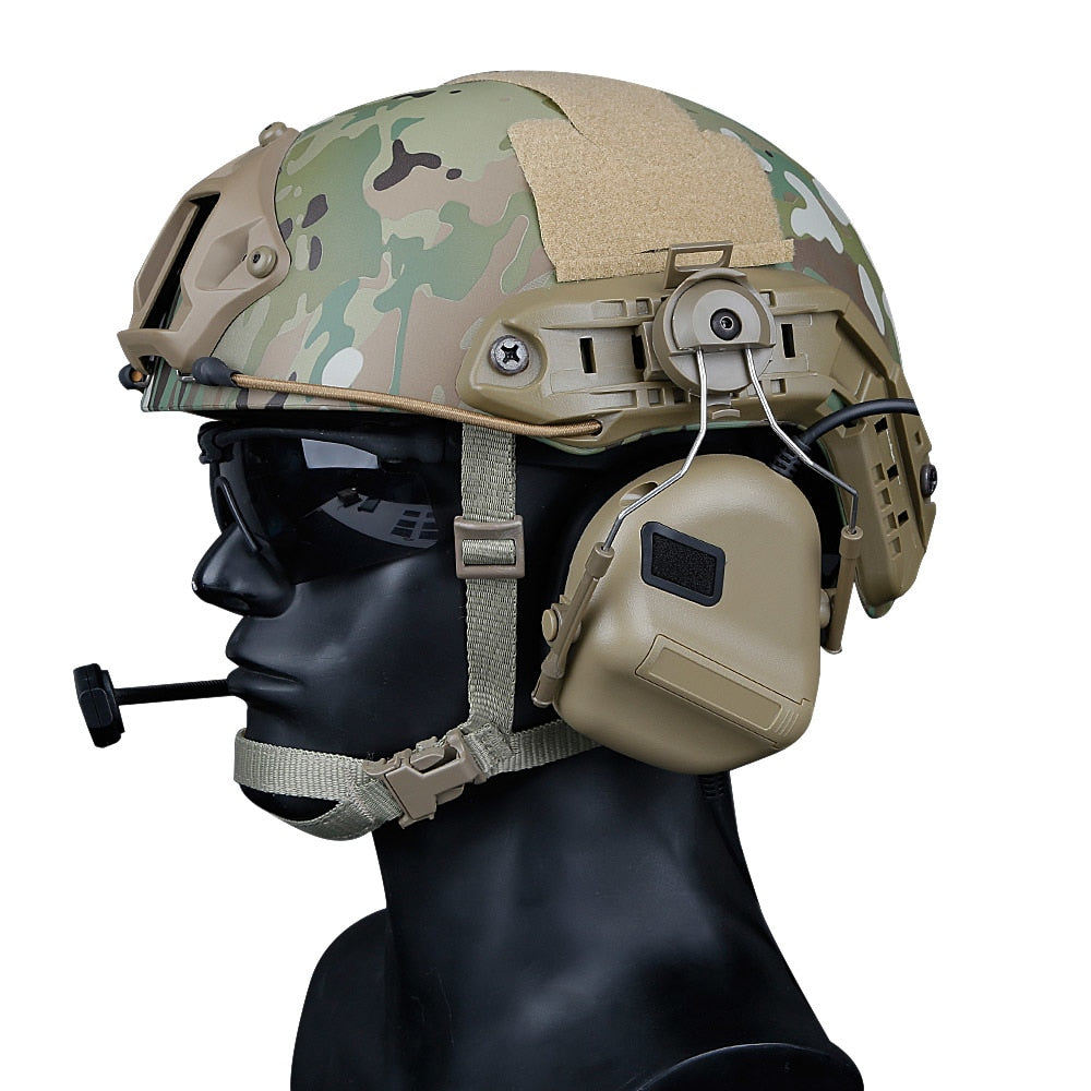 Tactical Headset with Fast Helmet Rail Adapter Peltor Comtac