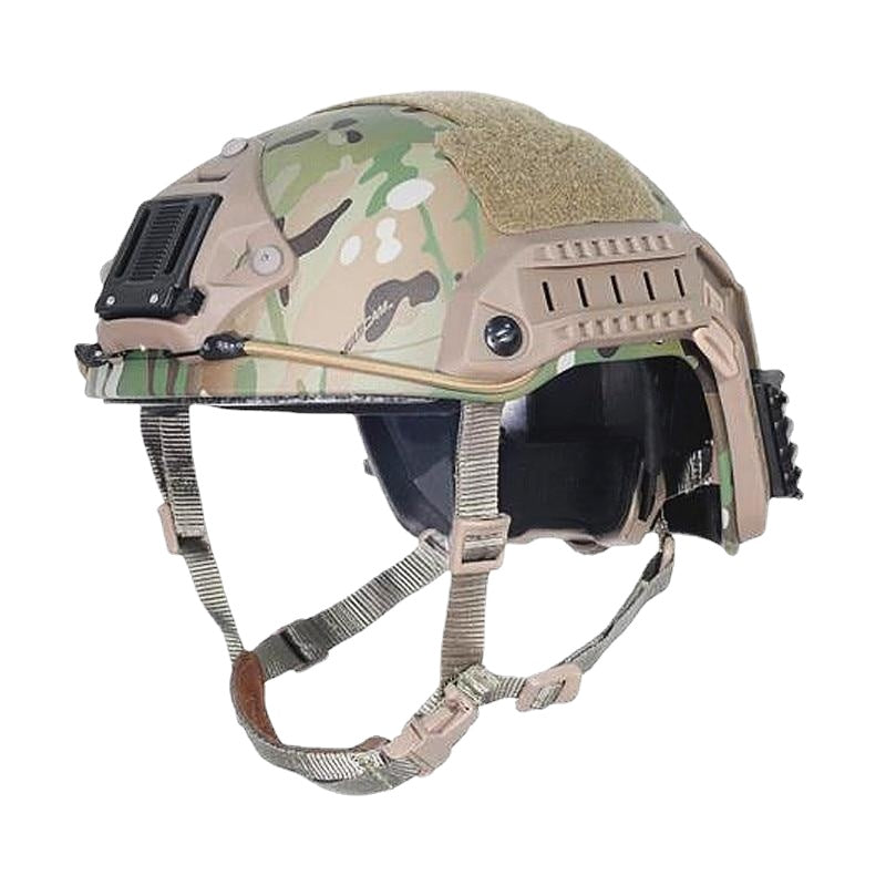 FMA タクティカルヘルメット マルチカム ライト付き Tactical Helmets Maritime Multicam Camo Proftion ABS Helmet – FMA
