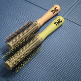 TMC Round Barrel Hair Roller Comb, For Women Long Hair, Home Blow‑dry Styling Tool for Inward Curls, Volumizing Straightening Brush