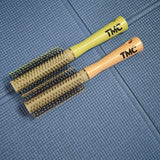 TMC Round Barrel Hair Roller Comb, For Women Long Hair, Home Blow‑dry Styling Tool for Inward Curls, Volumizing Straightening Brush