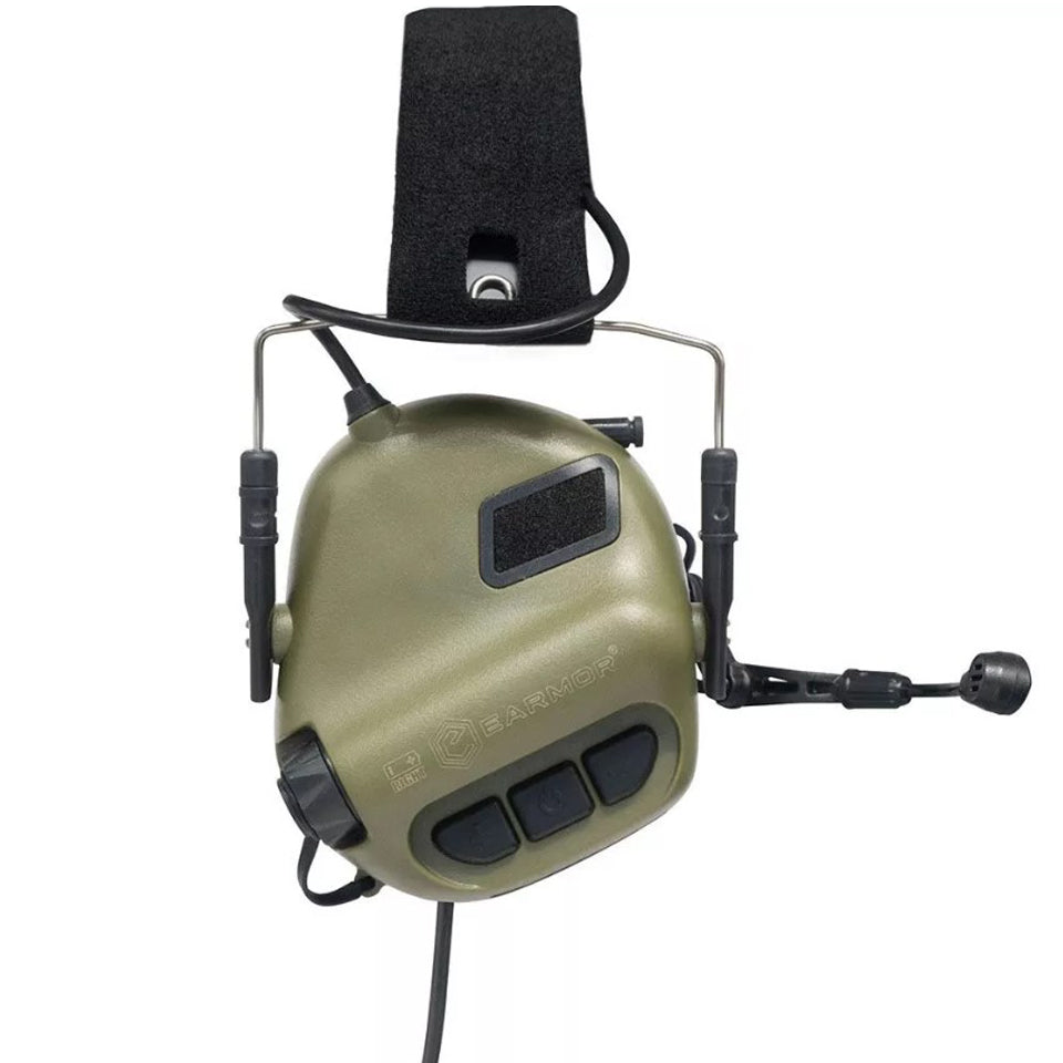 【新品】EARMOR/OPSMEN M32 ヘッドセット オリーブグリーン OD OPSMEN】EARMOR M32 PLUS Tactical Headset | 無線通信用電子