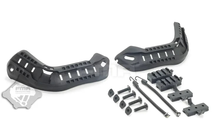 Mich Helmet Rails FMA ARC Rails - ACH Mich 2000 Helmet Rail System on Both Sides of Helm ...