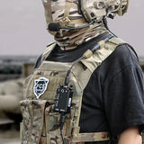 MPU5 Dual PTT Full Metal CNC Tactical Headset for Two-Way Radio Communication FCS-DYAL