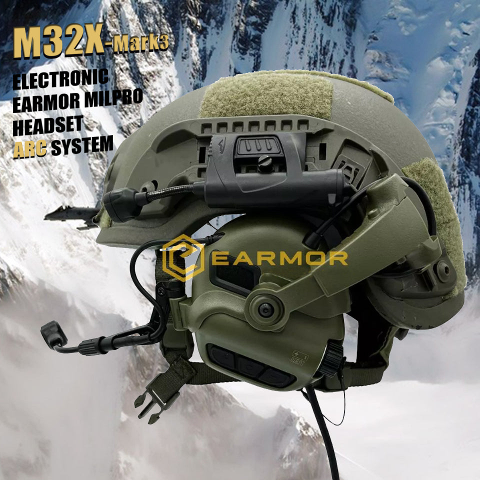 EARMOR Military Headset M31-Mark3 MilPro Electronic Hearing