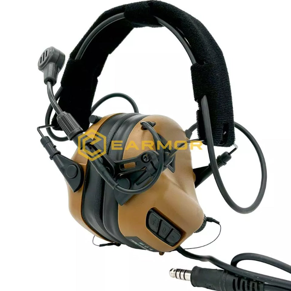 EARMOR M32-Mark3 MilPro Electronic Communication Tactical Headset