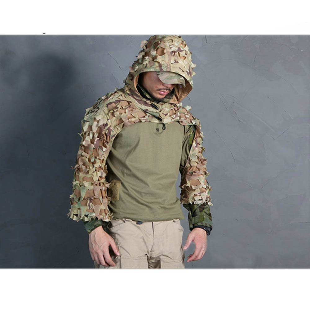 Veste De Camouflage Ghillie SASKATE – Tenue De Chasse Tactique, Neuve