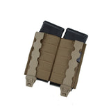 TMC 5.56 Hardshell Insert Double Magazine Pouch Molle Clip Mag Pouch Coyote Brown