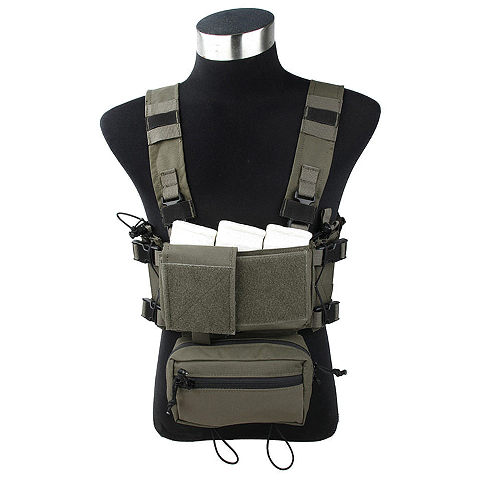 TMC Cordura Coyote Brown Micro Chest Rig Low Profile Mini Tactical
