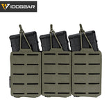 Tactical LSR 556 Mag Pouch Triple Mag Carrier MOLLE Pouch Laser Cut