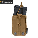 Tactical LSR 9mm 556 Mag Pouch Double Mag Carrier Single MOLLE Pouch