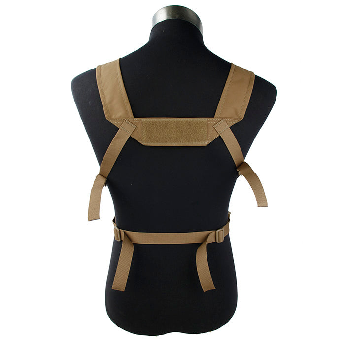 TMC Cordura Coyote Brown Micro Chest Rig Low Profile Mini Tactical