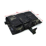 TMC Molle M4 TRIPLE MAG Pouch Multicam Bag for Tactical AVS Vest Front Panel