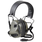 Tactical Headset & PTT Set for Noise Canceling Headphones Military Aviation Shooting