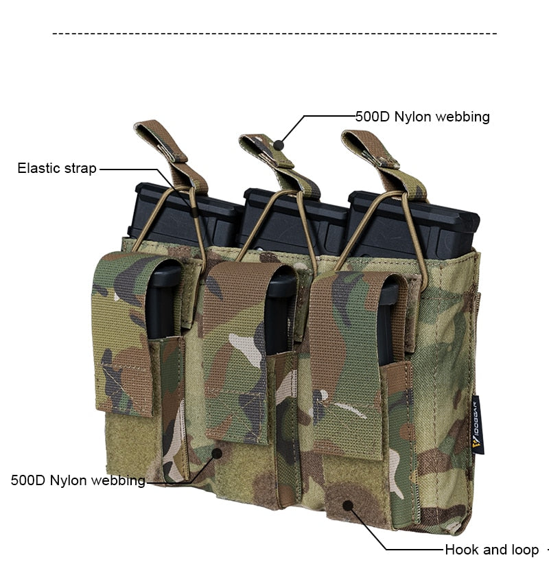 ATSタイプ Triple 5.56/Glock Pouch 個人製作品 Open Top Triple 5.56