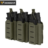 Tactical LSR 9mm 556 Mag Pouch Triple Mag Carrier MOLLE Pouch