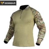 Tactical Gen4 Tactical Shirt & Elbow Pads Combat Shirt Camo Multicam