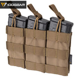 Tactical Airsoft Triple Mag Pouch MOLLE Modular 5.56.223 Magazine Pouch