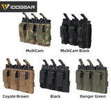 Tactical 5.56 Triple Magazine Pouch Mag Carrier Triple Open Top Pistol MOLLE Mag Pouch