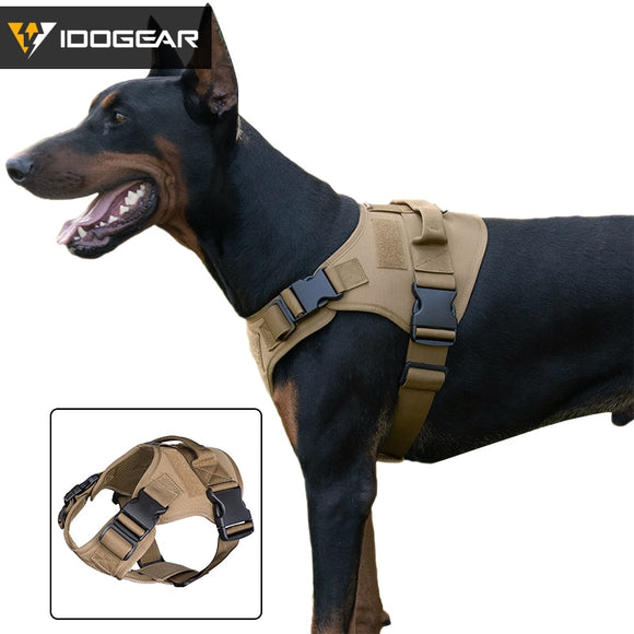 Tactical Dog Vest Dog Harness w/ Handle Military Working Dog Adjustable – FMA Tactical Gear