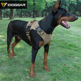 Tactical Dog Vest Dog Harness w/ Handle Military Working Dog Adjustable