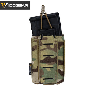Tactical LSR 9mm 556 Mag Pouch Double Mag Carrier Single MOLLE Pouch