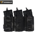 Tactical LSR 9mm 556 Mag Pouch Triple Mag Carrier MOLLE Pouch