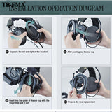 Tactical Headset Silicone Earmuff Black for Comtac & Peltor Series