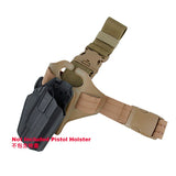 TMC Single Strap Tactical Pistol Holster Panel Safariland Drop Leg Thigh Holsters