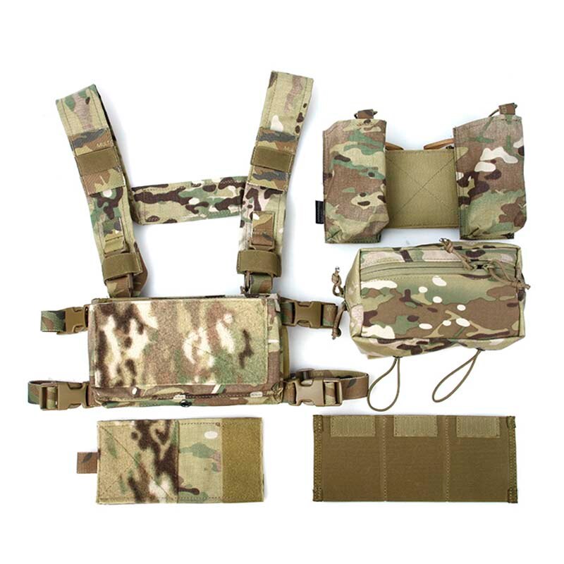 TMC Lightweight Multicam Tactical Vest SS Modular Chest Rig Set