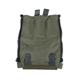 TMC New FPC Tactical Back Zipper Pouch Ranger Green for FPC Style Vest