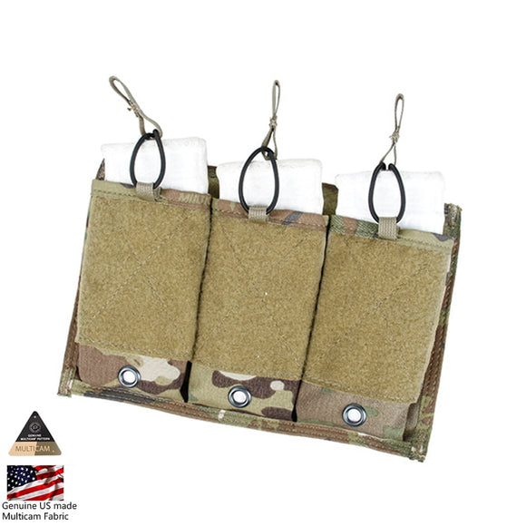 TMC Tactical Triple 556 Magazine Pouch MOLLE Mag Holder Panel PT style MultiCam Airsoft