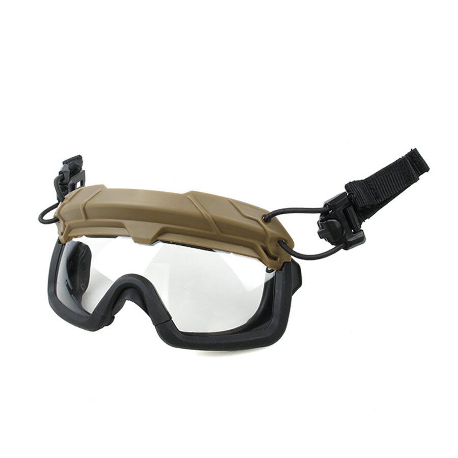 goggles on helmet Tactical SF Helmet QD Anti Fog Goggles Wind Dust Protection Glasses – FMA Tactical Gear