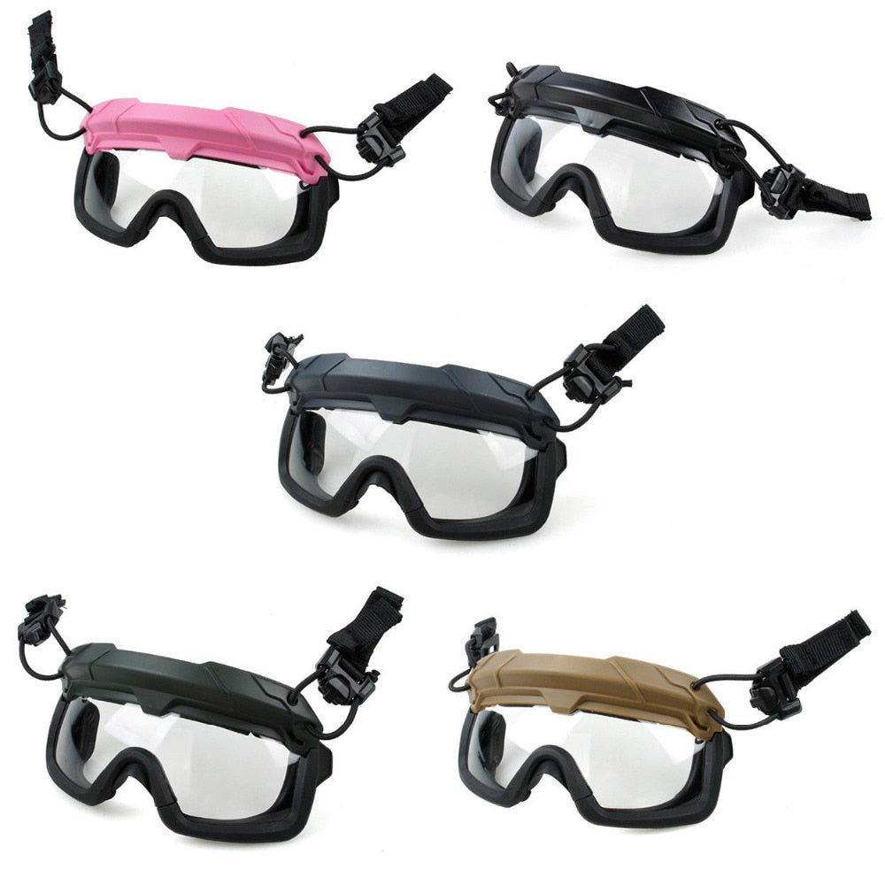 fma fan goggles Tactical SF Helmet QD Anti Fog Goggles Wind Dust Protection Glasses – FMA Tactical Gear