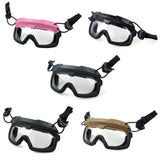 Tactical SF Helmet QD Anti Fog Goggles Wind Dust Protection Glasses for Helmet