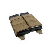 TMC 5.56 Hardshell Insert Double Magazine Pouch Molle Clip Mag Pouch Coyote Brown